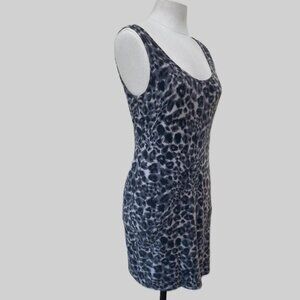 No Boundaries Stretch Leopard Dress – Mid‑Thigh Length